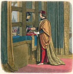 Treffen von Edward IV. und Ludwig XI. in Pecquigny, 1475, 1864
