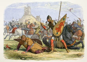 Robert verwundet seinen Vater, König Wilhelm I., Normandie, 1079