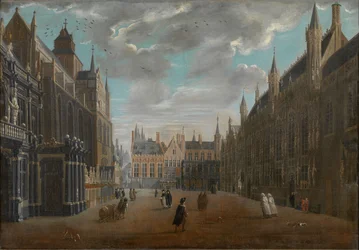 Burgplatz in Brügge, 1696