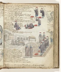 Chinesische Opferzeremonie in Batavia