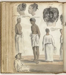Indische Frisuren, Volkstypen auf Ceylon