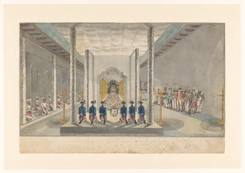 VOC-Delegation bei einer Audienz mit dem König von Kandy, Sri Rajadi Raja Sinha