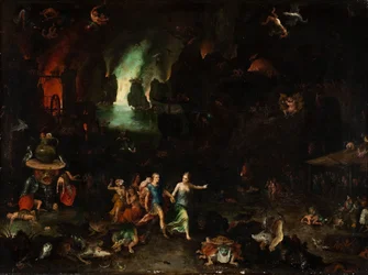 Aeneas und die Sibylle in der Unterwelt