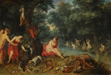 Bad der Nymphen (Die Nymphen Dianas kehren vom Fischfang zurück)