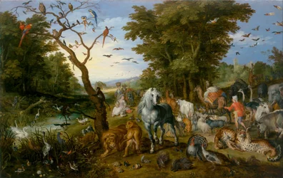 Der Einzug der Tiere in die Arche Noah
