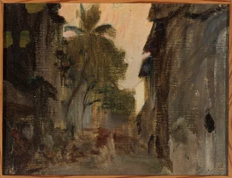 Mumbai - Straße, Bambuspalmen. Von der Reise nach Indien