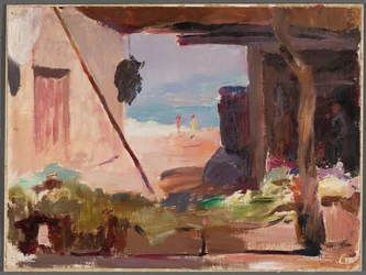 Fragment einer Bebauung am Meer. Von der Reise nach Konstantinopel