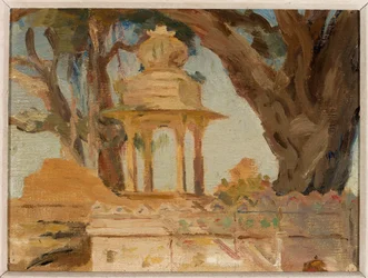Indische Kapelle von Hies in Udaipur. Von der Reise nach Indien