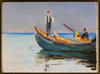 Boote auf dem Meer. Von der Reise nach Konstantinopel