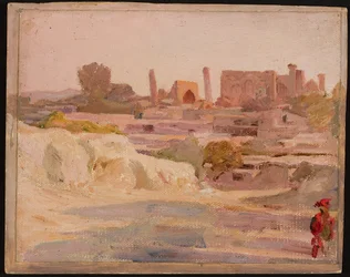 Samarkand - Gesamtansicht. Von der Reise nach Turkestan