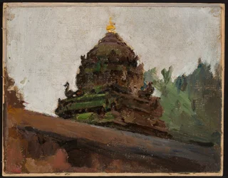 Alter Tempel in Madras. Von einer Reise nach Indien