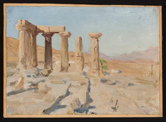 Tempel des Apollon und Parnass in Korinth. Aus der Reise nach Griechenland