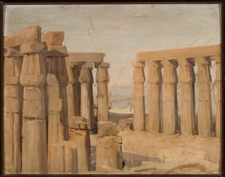 Tempel von Luxor. Aus einer Reise nach Ägypten