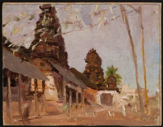 Straße in einer Stadt - Studie. Von einer Reise nach Indien