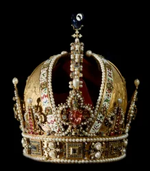 Krone des Kaisers des Heiligen Römischen Reiches Rudolf II. von Habsburg (1552-1612). Zugeschrieben dem Goldschmied Jan Vermeyen (1559-1606), 1602, Wien, Kunsthistorisches Museum