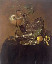 Stillleben mit Nautiluspokal, 1632