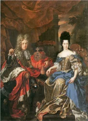 Doppelporträt von Johann Wilhelm von der Pfalz und Anna Maria Luisa de