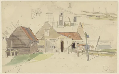Studien von Häusern in der Vinkenbuurt, Amsterdam