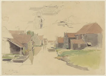 Studien von Häusern in der Vinkenbuurt, Amsterdam