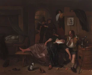 Das betrunkene Paar, ca. 1655-65
