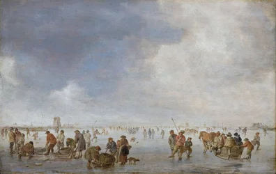 Winterszene auf dem Eis