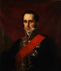 Porträt von Graf Sergey Semionovich Uvarov 1786-1855, 1844