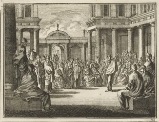 Paulus vor den Mitgliedern des Areopags in Athen