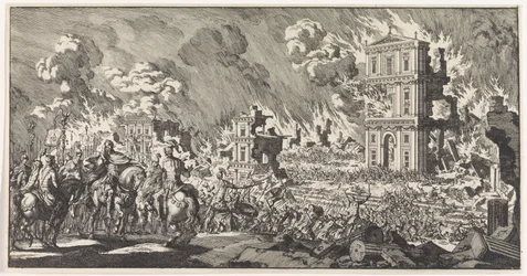 Römer zerstören einen jüdischen Tempel in Jerusalem