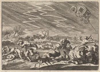 Schweres Gewitter in Donsenhausen in Thüringen, 1674
