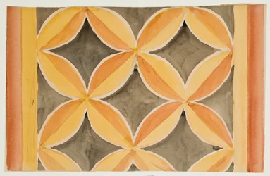 Entwurf für die Polychromie der Marienkirche - Fries mit geometrischen Motiven