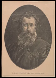 Porträt von Jan Kochanowski nach einem Gemälde von Jan Matejko
