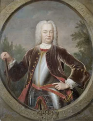 Porträt von Gustaaf Willem, Baron van Imhoff, Generalgouverneur der Niederländischen Ostindien-Kompanie
