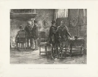Begegnung von Oranien mit Egmond in Willebroek, 1567