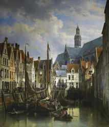 Ansicht des Koolvliet in Antwerpen
