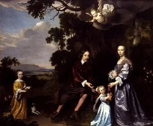 Pieter van der Graaff, seine Frau und Töchter