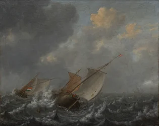 Schiffe auf stürmischer See