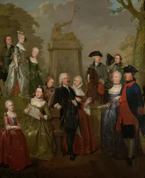 Porträt von Theodorus Bisdom van Vliet und seiner Familie