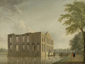Schloss Berckenrode in Heemstede nach dem Brand