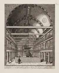 Innenraum der Portugiesischen Synagoge in Amsterdam