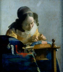 Die Spitzenmacherin, um 1664