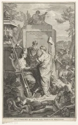 Allegorische Darstellung mit der Gründung von Utrecht Placaatboek 