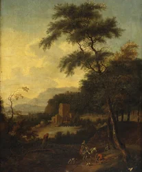 Italienische Landschaft am Meer