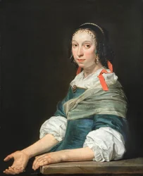 Porträt einer jungen Frau, von Jan de Bray