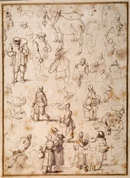 Studien von Bauern aus dem Leben