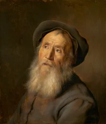 Bärtiger Mann mit Barett