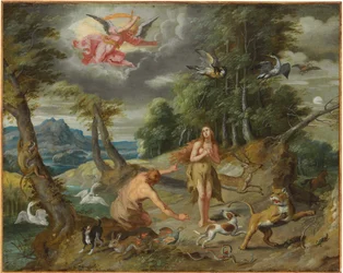 Die Vertreibung aus dem Paradies, aus „Die Geschichte von Adam und Eva“