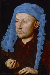 Mann mit blauer Mütze