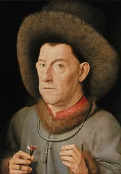 Porträt eines Mannes mit Nelke und dem Orden des Heiligen Antonius