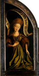 Der Genter Altar. Anbetung des mystischen Lammes: Kumanische Sibylle, 1432
