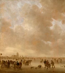 Auf dem Eis bei Dordrecht